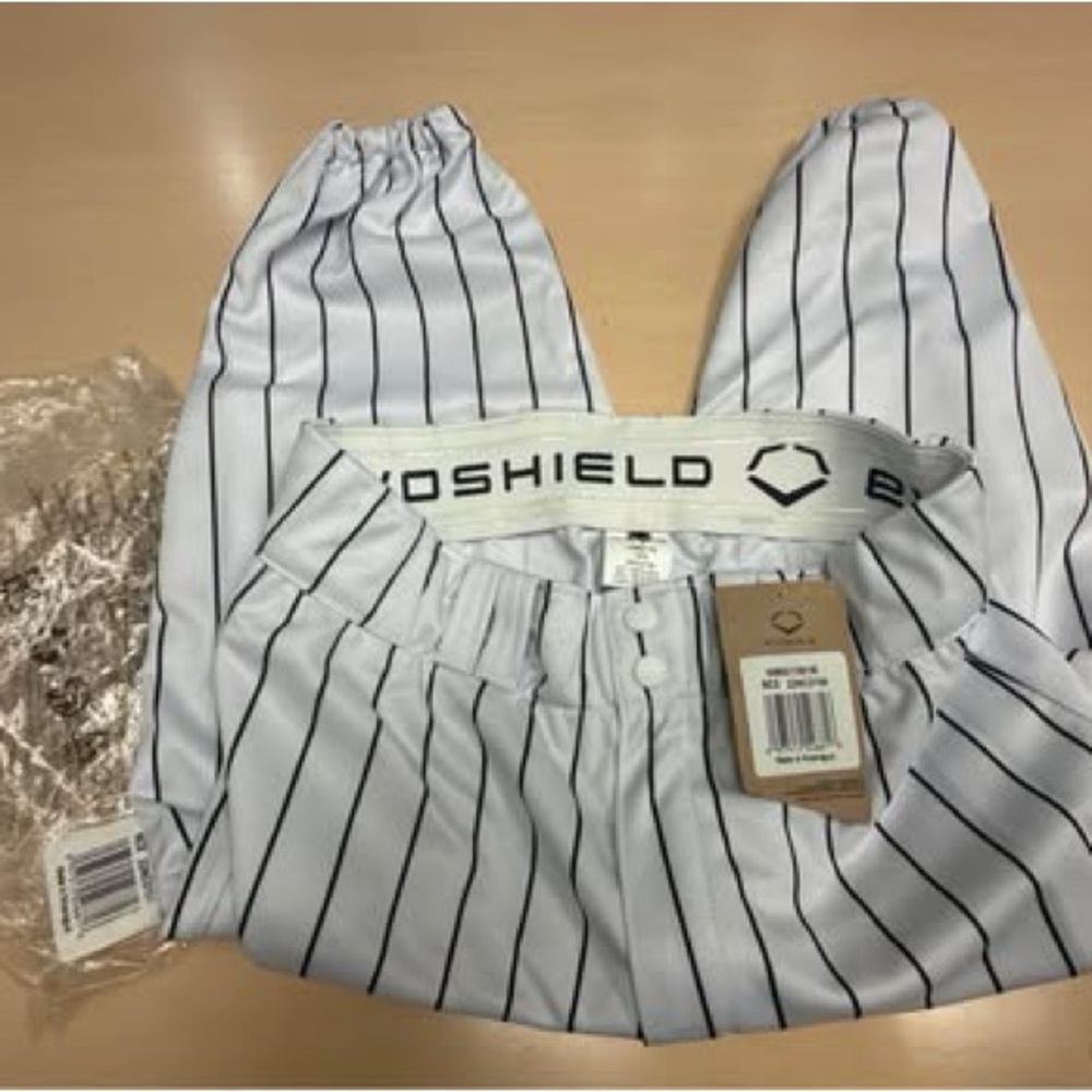 EvoShield Men's White Striped Athletic Pants